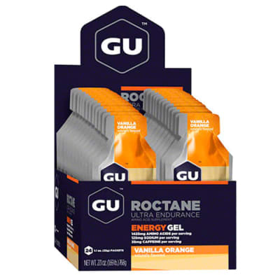 Caja de 24 Geles - GU Roctane Vanilla Orange - 35mg cafeína
