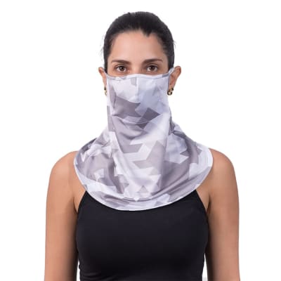 SmartMask - Covered Neck Sport - CopperMask - Gray Camouflage