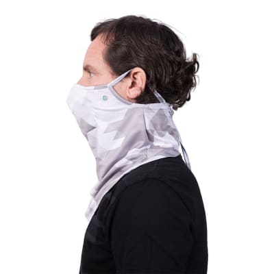 SmartMask - Covered Neck Sport - CopperMask - Gray Camouflage