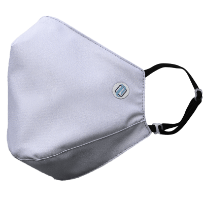 SmartMask - Mascarillas de Algodon Organico con Fibra de Cobre Puro - Gris