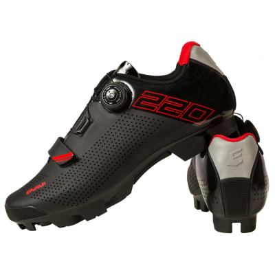 Eassun - 220 Cycling Shoes Black-Red (Zapatos ciclismo MTB)