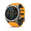 Garmin - Fenix 8 Amoled Zafiro - 51mm - Titanio con correa de silicona naranja1