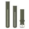 Garmin - Correa de repuesto Quick Release 20 - Moss/Silver Hardware1