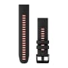 Garmin - Correa de reemplazo Quickfit 22 - Black/Flame Red Silicone1