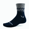 Vision Five - Winter Fair Isle Navy - Swiftwick - Medias1