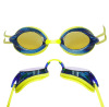 Blueseventy - Lentes para natación NR2 - Marco Amarillo Neón/Lunas Azul Espejo1