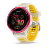 Garmin - Forerunner 570 - 42mm - Frambuesa con correa traslúcida de hueso/Mango1