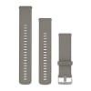 Garmin - Correa Quick Release 22 - Silver Gray Silicone/Silver Hardware (2 Tamaños)1