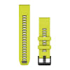 Garmin - Correa de reemplazo Quickfit 22 - Amp Yellow/Graphite Silicone1