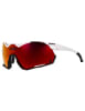  Lentes para Running y Ciclismo - EASSUN - CHALLENGE - Marco Blanco Mate/Negro - Lentes Rojo Revo1