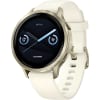 Garmin - Venu 4 Amoled, Bisel de Acero Inox Dorado - Correa Silicon Blanco - 41mm1