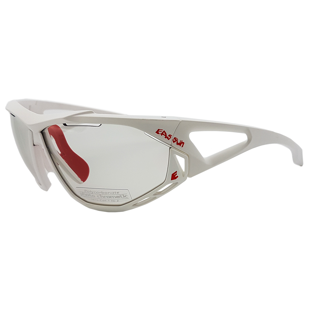 Lentes para Ciclismo - EASSUN - EPIC PH - Marco Blanco mate - Lentes  Fotocromáticas Cat: 1-2 - Peso | Takano Store