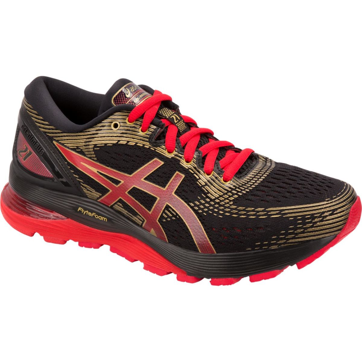 asics nimbus 21 red
