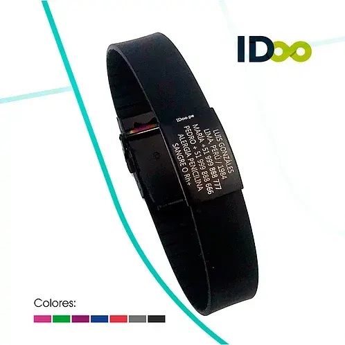 Pulsera de identificación IDOO Elite Sport - Black Edition 1 Pulsera de identificación IDOO Elite Sport - Black Edition 1