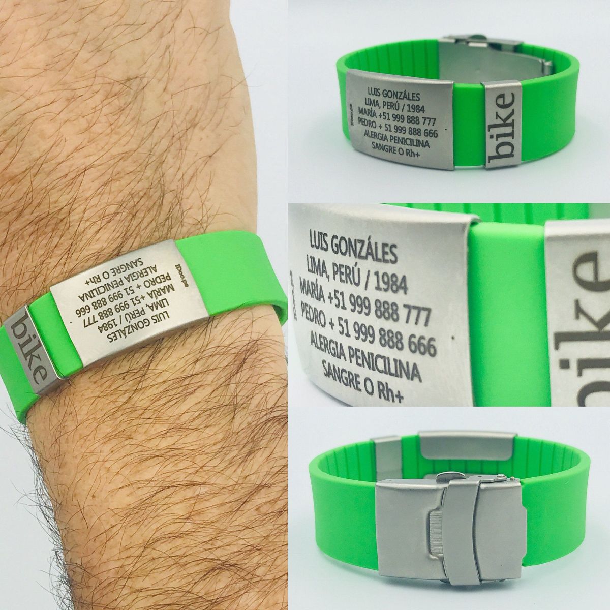 Pulsera de identificación IDOO Elite Sport - Verde 1 Pulsera de identificación IDOO Elite Sport - Verde 1