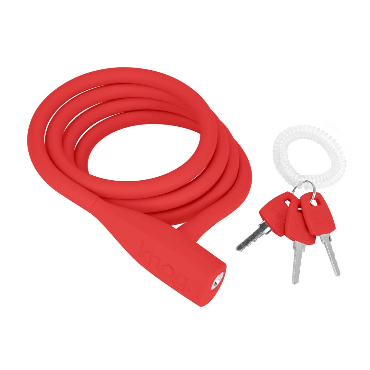 Candado de Bicicleta - Knog - Party Coil 1300mm - Rojo 1 Candado de Bicicleta - Knog - Party Coil 1300mm - Rojo 1