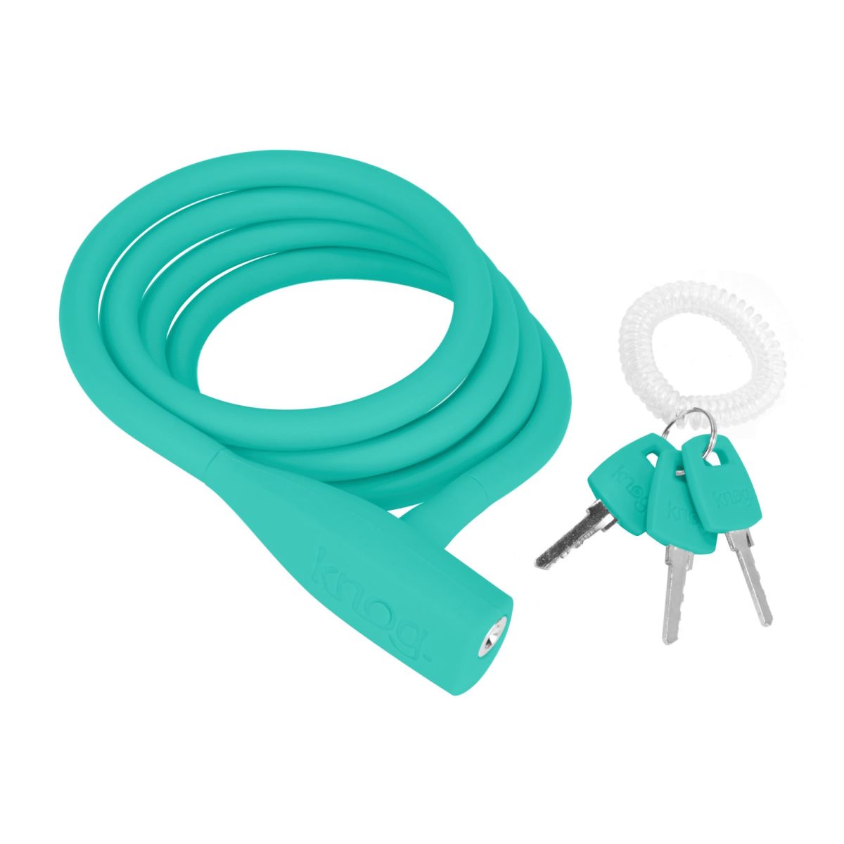 Candado de Bicicleta - Knog - Party Coil 1300mm - Turquesa 1 Candado de Bicicleta - Knog - Party Coil 1300mm - Turquesa 1