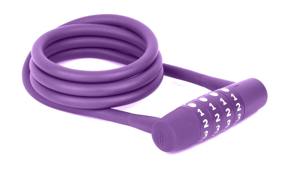 Candado de Bicicleta de Combinación - Knog - Twisted Combo 1300mm - Uva 1 Candado de Bicicleta de Combinación - Knog - Twisted Combo 1300mm - Uva 1