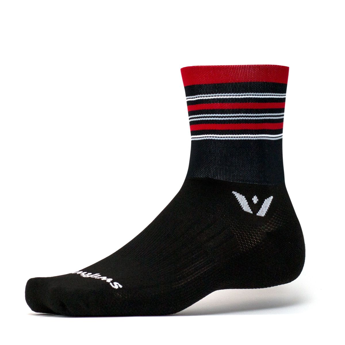 Medias Swiftwick Aspire Four - Negro/Rojo 1 Medias Swiftwick Aspire Four - Negro/Rojo 1