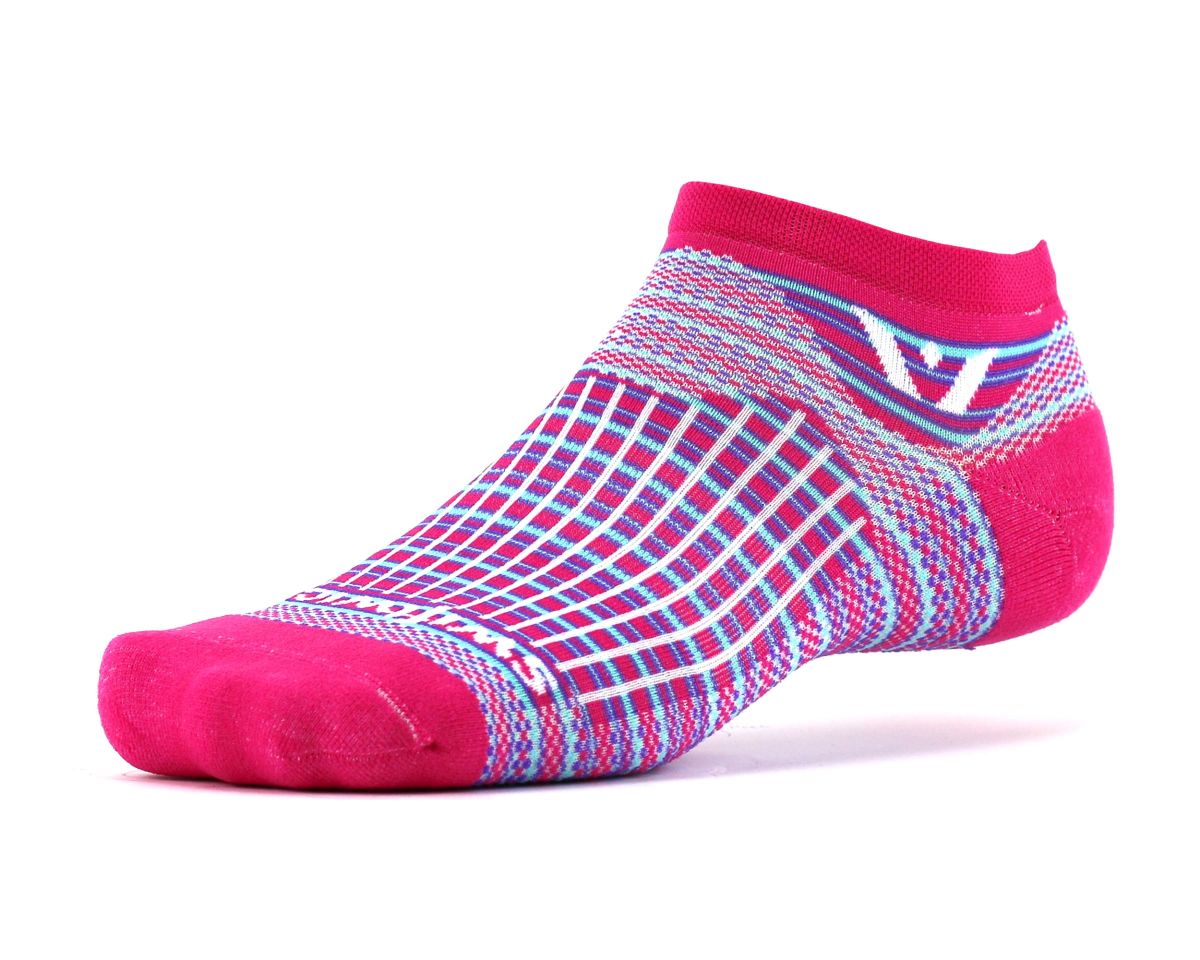 Medias - Swiftwick Aspire Zero - Pink Strip 1 Medias - Swiftwick Aspire Zero - Pink Strip 1