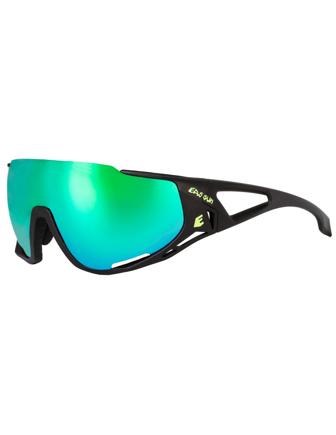 Lentes para Running y Ciclismo - EASSUN - MORTIROLO - Marco Negro Mate - Lentes Verde Revo 1 Lentes para Running y Ciclismo - EASSUN - MORTIROLO - Marco Negro Mate - Lentes Verde Revo 1