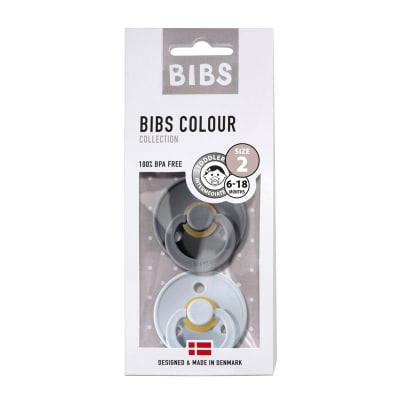 Chupete Bibs Talla 1 Iron - Baby Blue