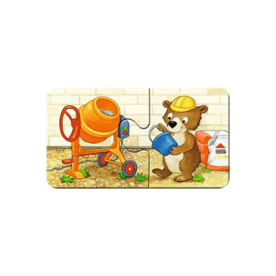 Mi Primer Puzzle Animales En La Construcción 9x2 - Ravensburger Mi Primer Puzzle Animales En La Construcción 9x2 - Ravensburger