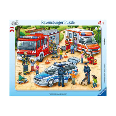 Puzzle Enmarcado Vehículos De Emergencia 40 Piezas - Ravensburger Puzzle Enmarcado Vehículos De Emergencia 40 Piezas - Ravensburger