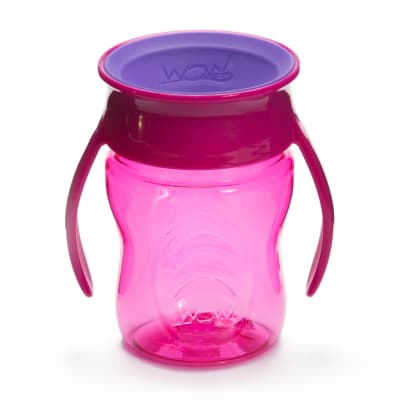 Vaso con Asas Baby Tritan Rosado - Wow Cup