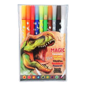 Rotuladores Mágicos de Doble Punta Dino World - Depesche