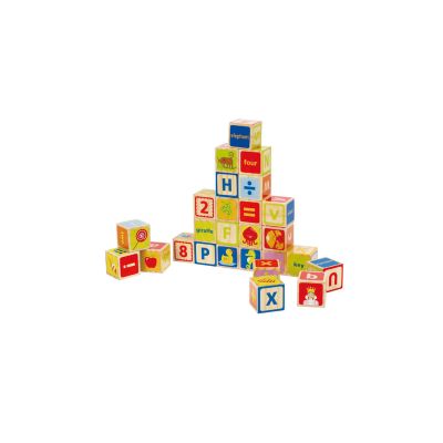 Set de Cubos con Letras Números y Figuras - Hape