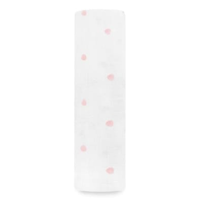 Manta Swaddle Muselina Rose Water Dot - Aden Anais