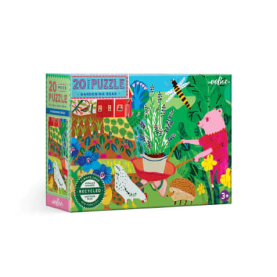 Puzzle 20 piezas Oso Jardinero - Eeboo