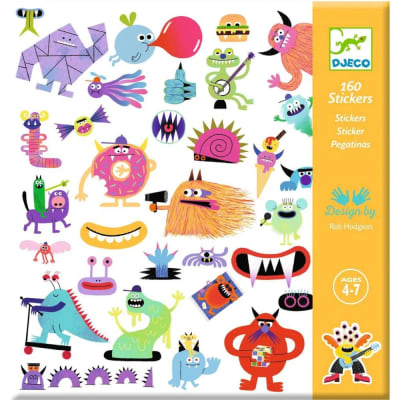 Stickers Monstruos 160 Unidades - Djeco