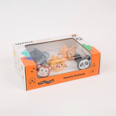 Imanix Animals Wild Jungle 5 piezas - Braintoys