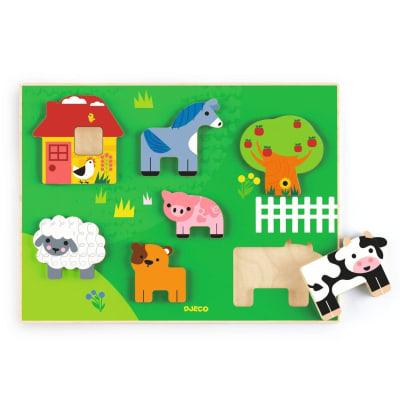 Puzzle Madera la Granja - Djeco