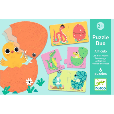 Puzzle Duo Huevos Divertidos - Djeco