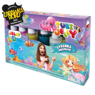 Set tubi jelly 6 colores sirena - Tuban