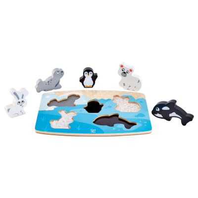 Juguete de Encaje Texturas Animales Polares - Hape