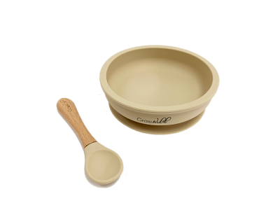 Plato con Cuchara Vanilla - Grow Wild