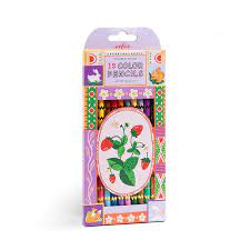 Caja 12 lápices Dobles Frutillitas - Eeboo