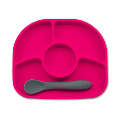 Plato de Silicon Yumi Rosado - Bblüv