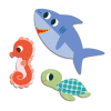 Sticker Big Animales Marinos - Djeco 1