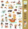 Stickers Piratas 160 Unidades - Djeco 0