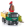 Camión con Grúa de Carga 3 Recipientes para Reciclaje - Bruder 5