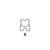 Imanix Animals Wild Savannah 5 piezas - Braintoys 5