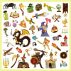 Stickers Metalizados Fantasía Medieval 160 Unidades - Djeco 2