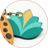 Cartera con mini monedero Guepardo - Djeco 3