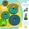 Puzzle Madera Relieve Puzz Stack Rainbow - Djeco 2