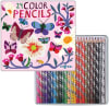 Caja Metal de 24 Lápices Mariposas y Flores - Eeboo 2